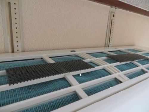 HVAC Dynamic Flow DFP514 split AC DIY fitting on air pre-filter 