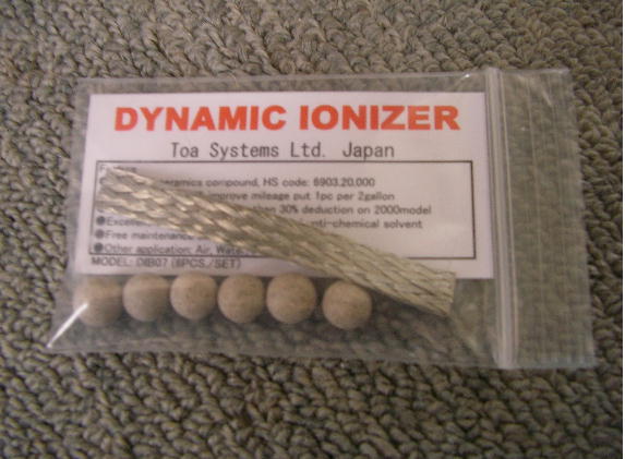Fuel Saver Dynamic Ionizer DIB07AF-6 & package contents